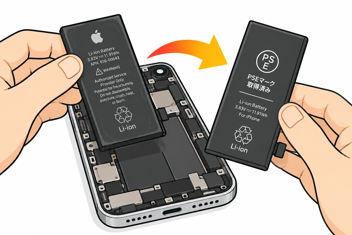 iPhoneのバッテリー交換とは
